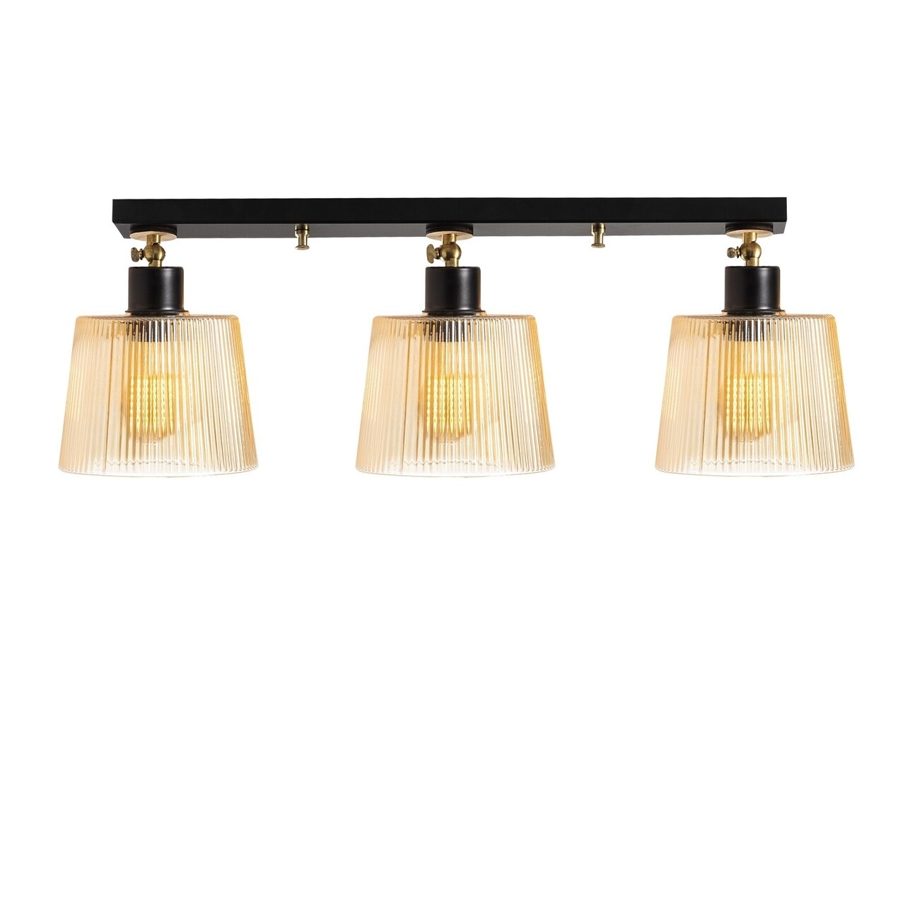 Lustra Kemer N-267, Noor, 68 x 24 cm, 3 x E27, 100W, negru - imagine 6